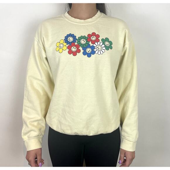 Daisy Flower Crewneck Sweater - Picture 1 of 4